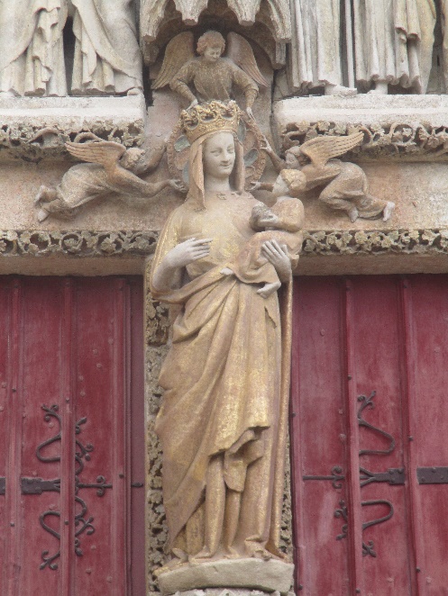 Wirth V13. Vierge du portail Saint-Honoré, Amiens, cathédrale (Thomon)
