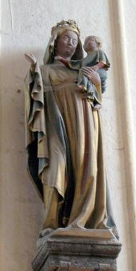 Wirth V45. Vierge à l'Enfant, église de Mussy-sur-Seine (médiathèque du patrimoine)